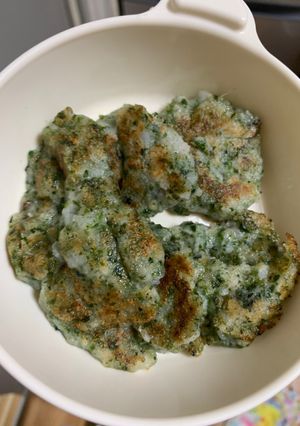 離乳食中期〜☆山芋と青のりのおやき-レシピのメイン写真