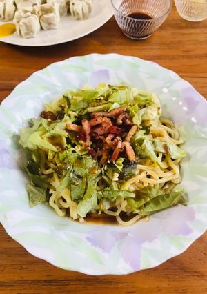 黒酢の♪油そば風 冷やし中華-レシピのメイン写真