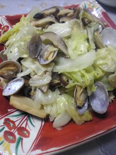 あさりとキャベツの酒蒸し☆バター風味-レシピのメイン写真