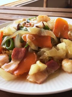 えびとベーコンの簡単あんかけ焼そば-レシピのメイン写真