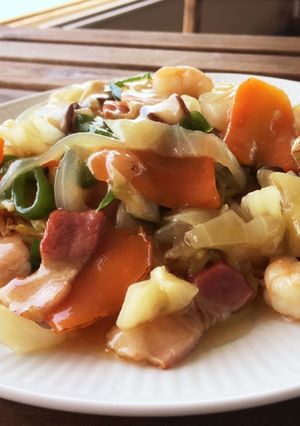 えびとベーコンの簡単あんかけ焼そば-レシピのメイン写真
