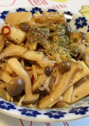 きのこと魚介のアヒージョ風-レシピのメイン写真