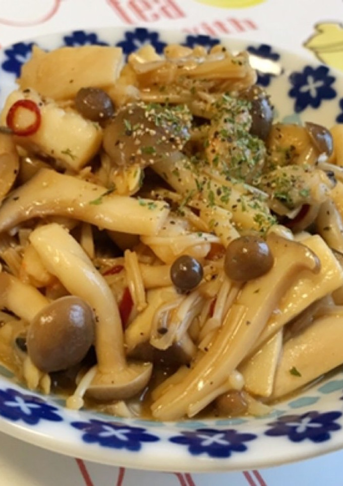 きのこと魚介のアヒージョ風-レシピのメイン写真