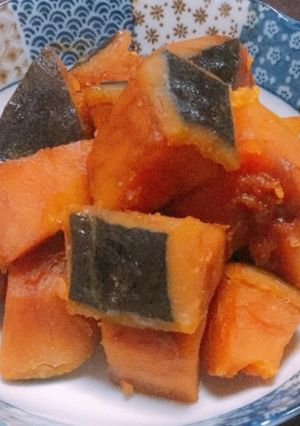 2で作る！初心者向けの甘いかぼちゃの煮物-レシピのメイン写真