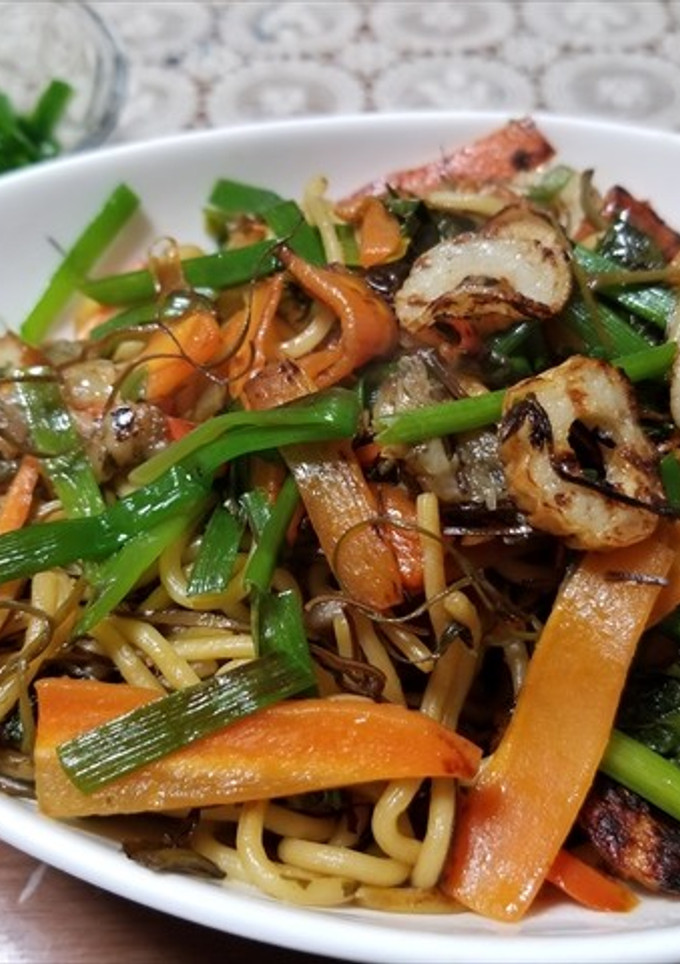 山菜と野菜たっぷり・激ウマ・焼きそば-レシピのメイン写真