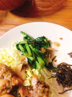 かき菜と新玉ねぎの簡単おひたし♪-レシピのメイン写真