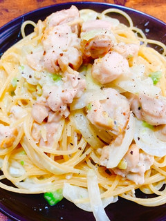 アボカドチキンクリームパスタ-レシピのメイン写真