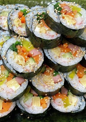スパム入り海苔巻き（김밥）韓国風 キンパ-レシピのメイン写真