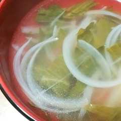 รูปของ レタスと玉ねぎのスープ