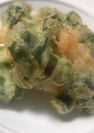 エビとオクラのかき揚げ-レシピのメイン写真