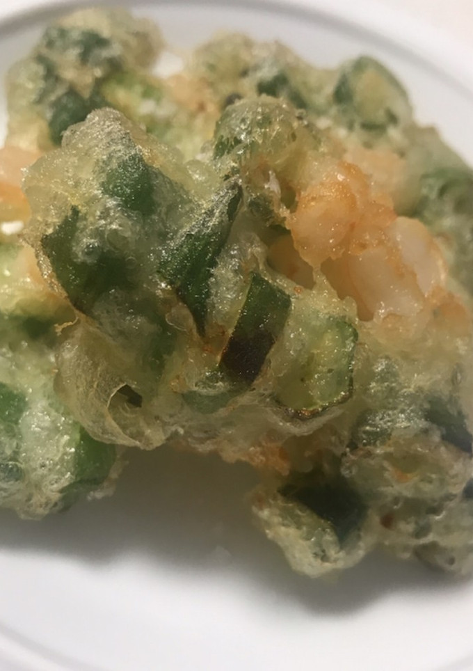 エビとオクラのかき揚げ-レシピのメイン写真