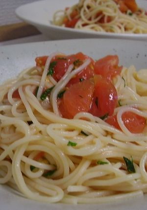 フレトマの冷製パスタ和風ゆず風味-レシピのメイン写真