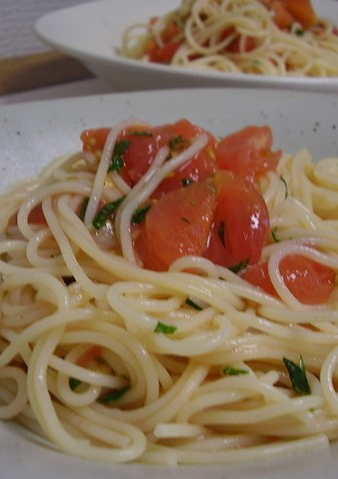 フレトマの冷製パスタ和風ゆず風味-レシピのメイン写真