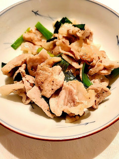 豚肉と万能ネギの塩レモン炒め-レシピのメイン写真