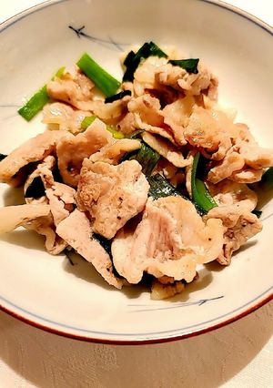豚肉と万能ネギの塩レモン炒め-レシピのメイン写真