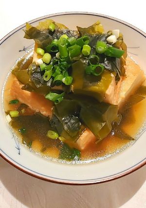 厚揚げとワカメの煮物-レシピのメイン写真