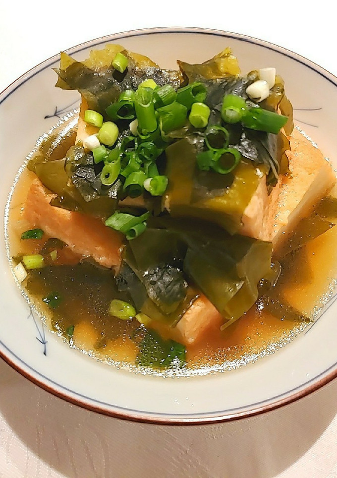 厚揚げとワカメの煮物-レシピのメイン写真