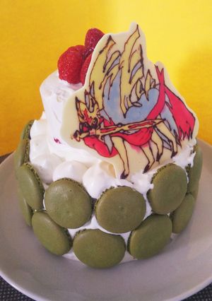 キャラチョコケーキ(ザシアン)-レシピのメイン写真