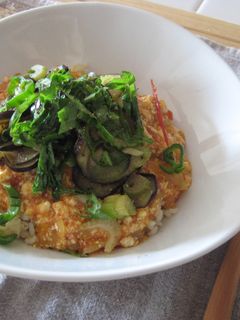 カレー味・夏野菜でさっぱり♪トマト豆腐丼-レシピのメイン写真