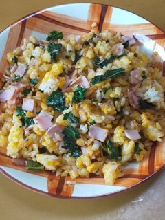 カリーノケールとハムの炒飯-レシピのメイン写真