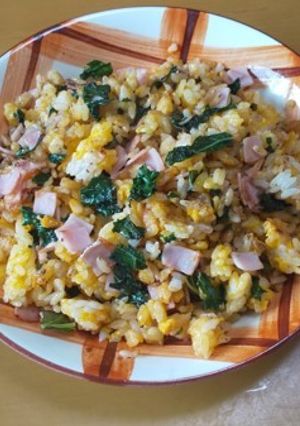 カリーノケールとハムの炒飯-レシピのメイン写真
