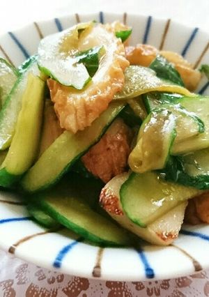 きゅうりとちくわのラー油炒め-レシピのメイン写真