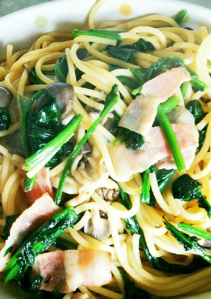 しめじとほうれん草の和風パスタ-レシピのメイン写真