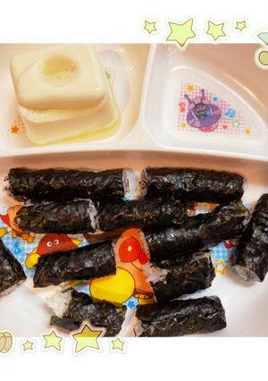 のり巻きランチと白だし豆腐-レシピのメイン写真