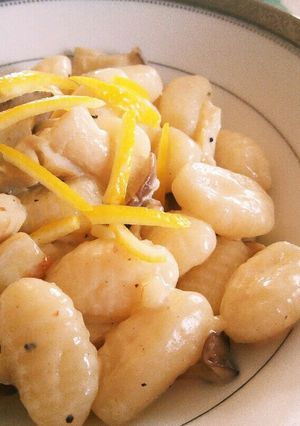 エリンギのレモンクリームニョッキ♪-レシピのメイン写真
