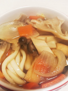 沢山キノコのスープも飲める優しいうどん-レシピのメイン写真