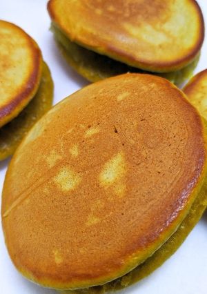 芋あんの抹茶どら焼き-レシピのメイン写真