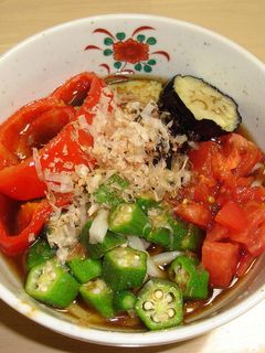 夏野菜冷やしうどん-レシピのメイン写真
