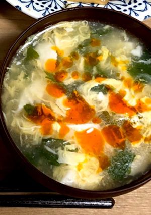 セロリの葉で！トロトロ中華スープ-レシピのメイン写真