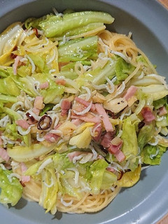しらす入り☆ベーコンとキャベツのパスタ!-レシピのメイン写真