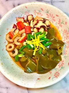No2500めかぶとタコの出汁酢浸し-レシピのメイン写真