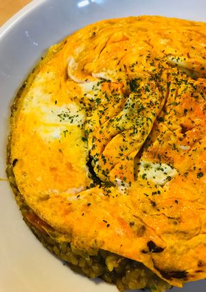 のこりのカレーで●なべのままオムカレー-レシピのメイン写真