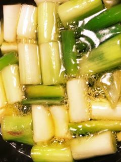 ねぎのアヒージョ&パスタペペロンチーノ-レシピのメイン写真