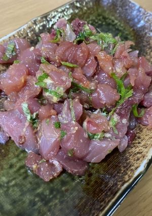 刺身に飽きたら♩鰹のなめろう風-レシピのメイン写真