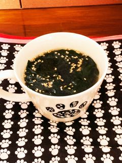 無駄無し♪煮豚等煮汁で☆ワカメスープ-レシピのメイン写真