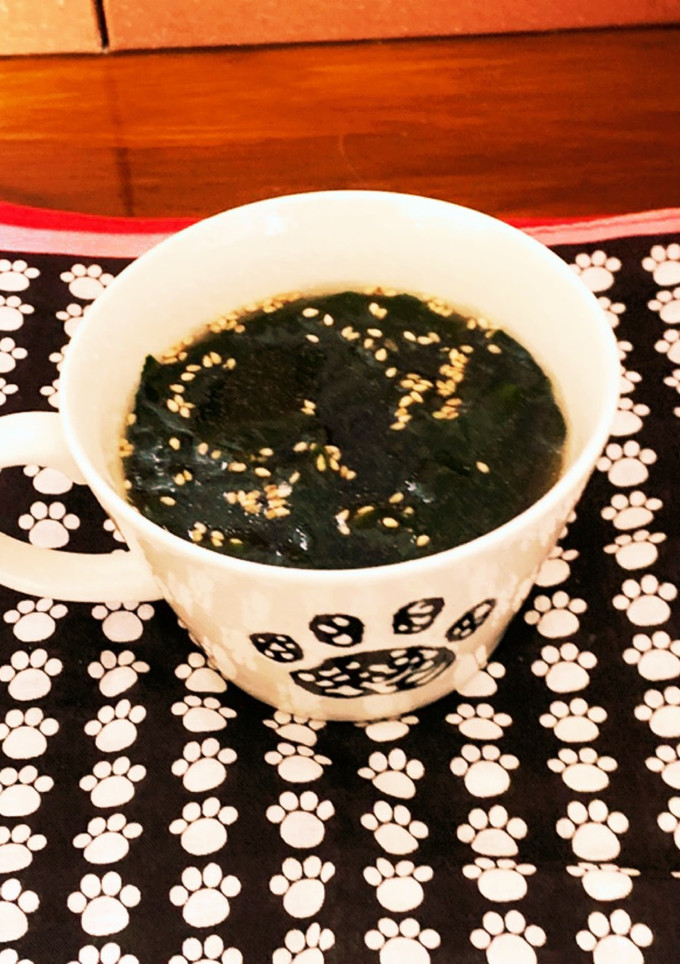 無駄無し♪煮豚等煮汁で☆ワカメスープ-レシピのメイン写真