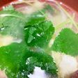 三つ葉と卵のスープ