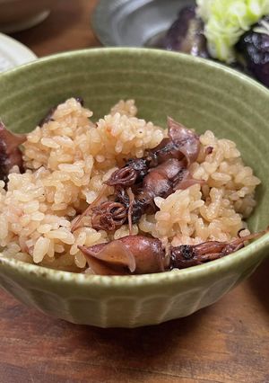 【簡単・炊飯器】旬のホタルイカ飯-レシピのメイン写真