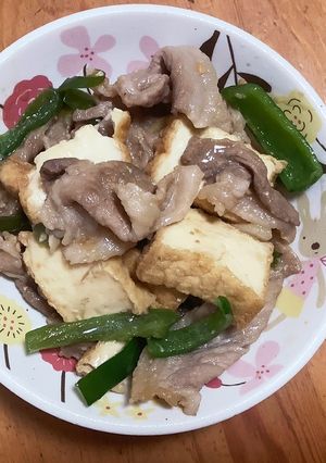 ☆豚肉と厚揚げの味噌炒め☆-レシピのメイン写真