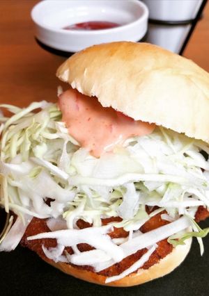 モスのチキンバーガーセット٩( ᐛ )و-レシピのメイン写真
