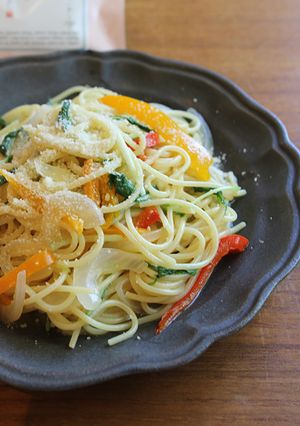 フライパンひとつチーズ&野菜パスタランチ-レシピのメイン写真