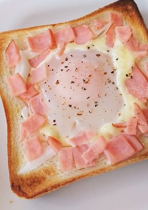 *目玉焼きトースト*-レシピのメイン写真
