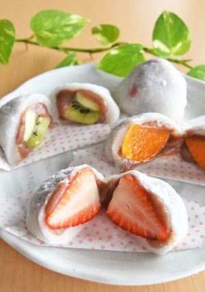 酵素たっぷり♪季節のフルーツ大福-レシピのメイン写真