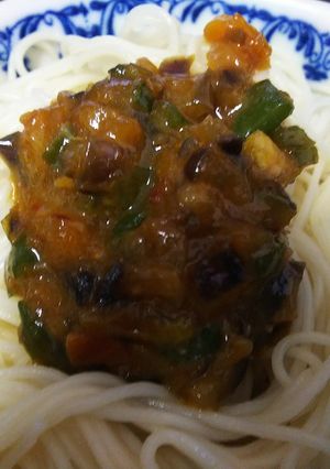 簡単中華・肉無し味噌ダレの混ぜ蕎麦-レシピのメイン写真