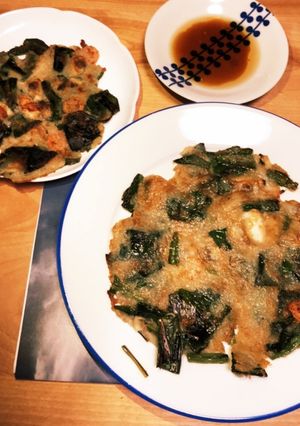 行者にんにくのチヂミ！簡単絶品です！-レシピのメイン写真