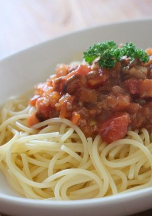 子供満足！手作り具だくさんミートソース-レシピのメイン写真